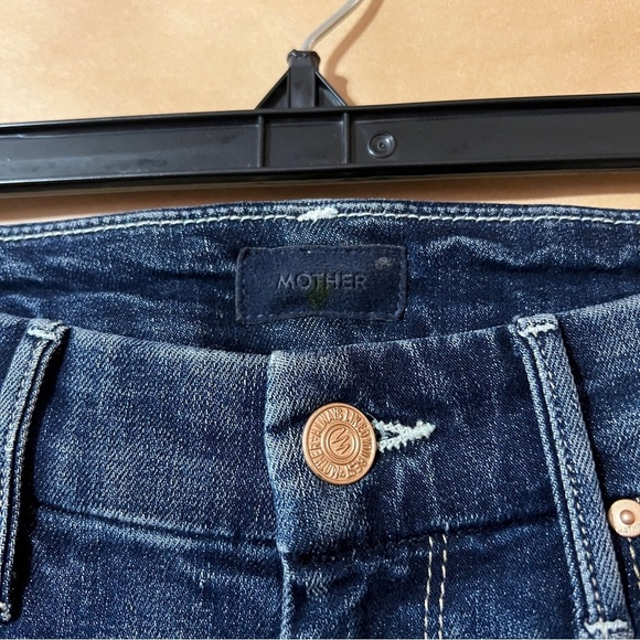 Mother | The Looker Crop On The Edge Jeans Mid Rise Skinny Denim Size 25 - Picture 3 of 15